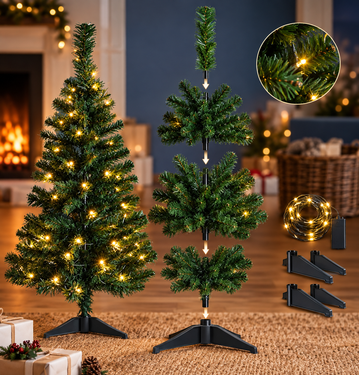 Prelit Table Top Tree