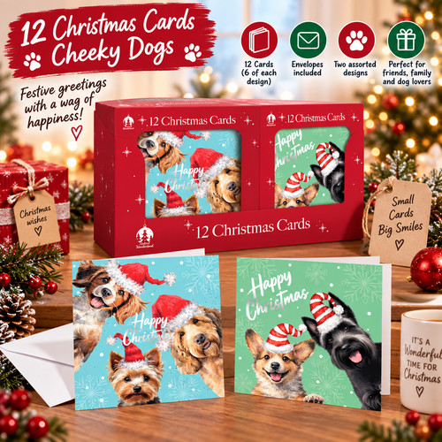 Cheeky Dogs Christmas Cards
