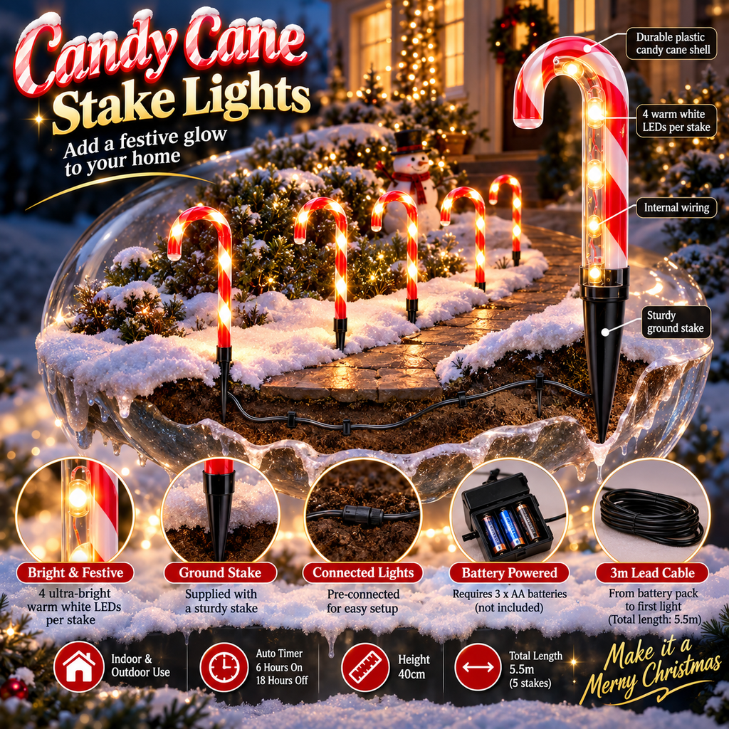 CANDY CANE 5PK 