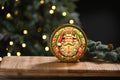 Stained Glass Santa