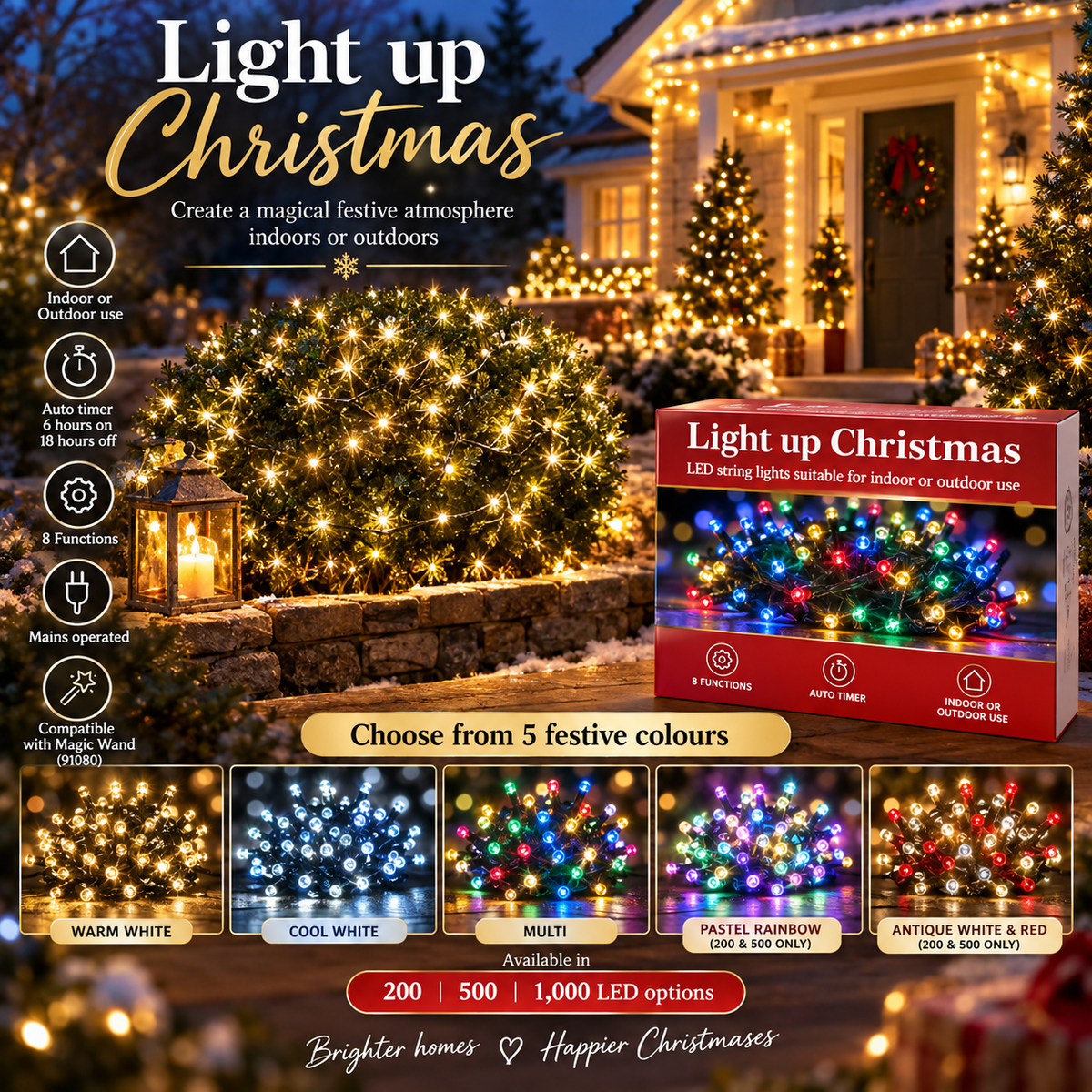 500 LED STRING LIGHTS